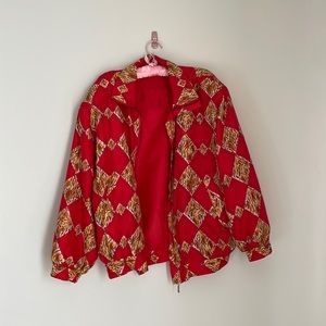 80s Style Lightweight Silk Jacket
